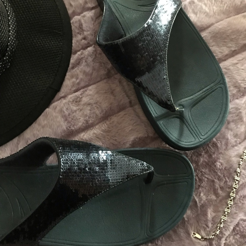 New Sequined Sandals